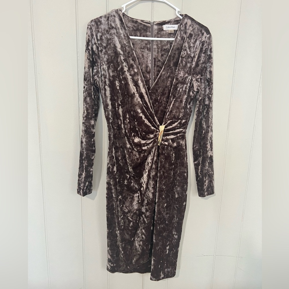 Calvin Klein Suede Dress